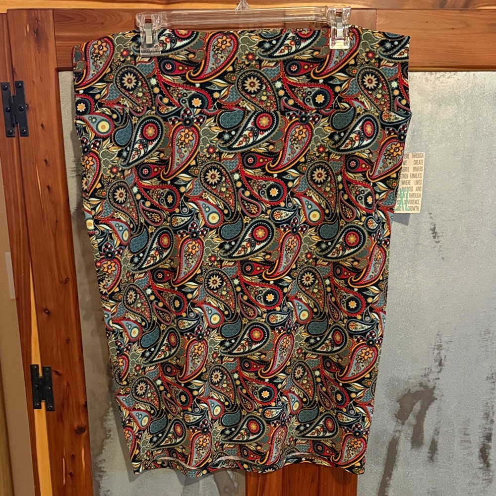LuLaRoe Cassie Multicolor Paisley Pencil Skirt
